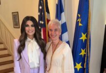 Συνάντηση της Κίμπερλι Γκίλφοϊλ με την Ελληνίδα πρέσβειρα στην Ουάσινγκτον